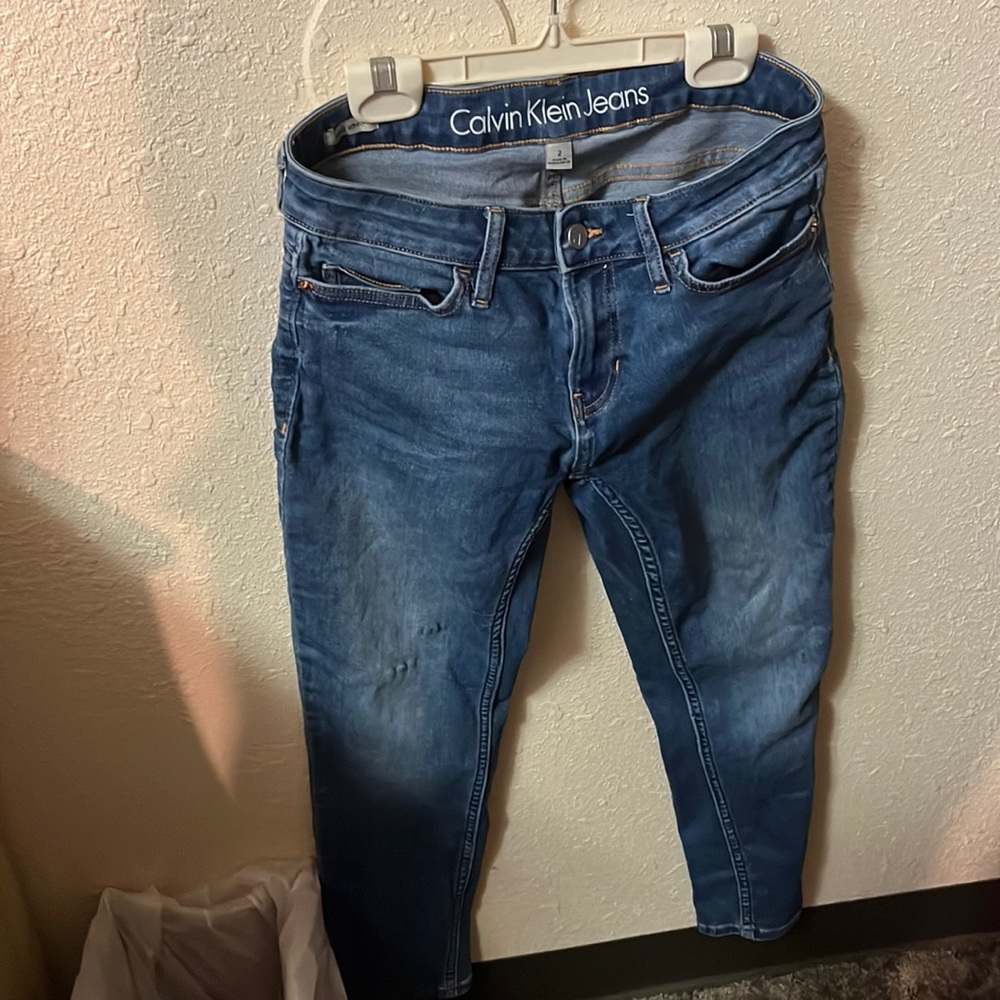Calvin Klein blue jeans